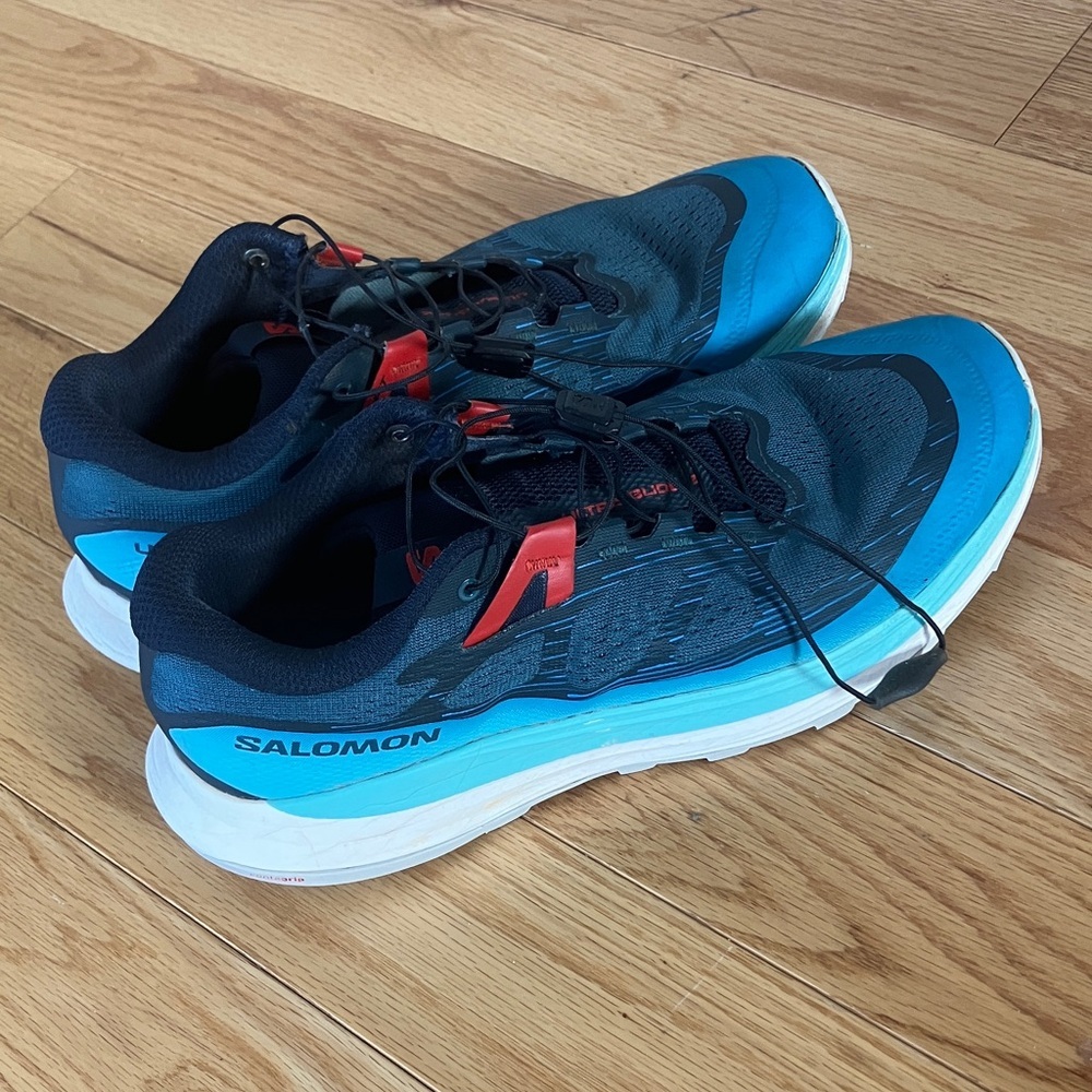 Salomon Blue turquoise teal Sensifit Ultra Glide 2 Running Shoes